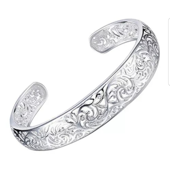 Sterling Silver Bangle Bracelet - Picture 2 of 3